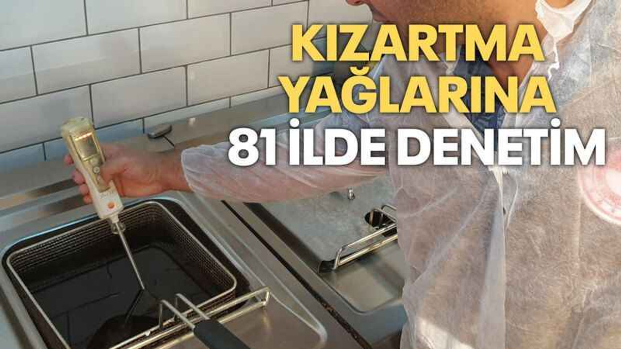 Kızartma yağlarına 81 ilde denetim